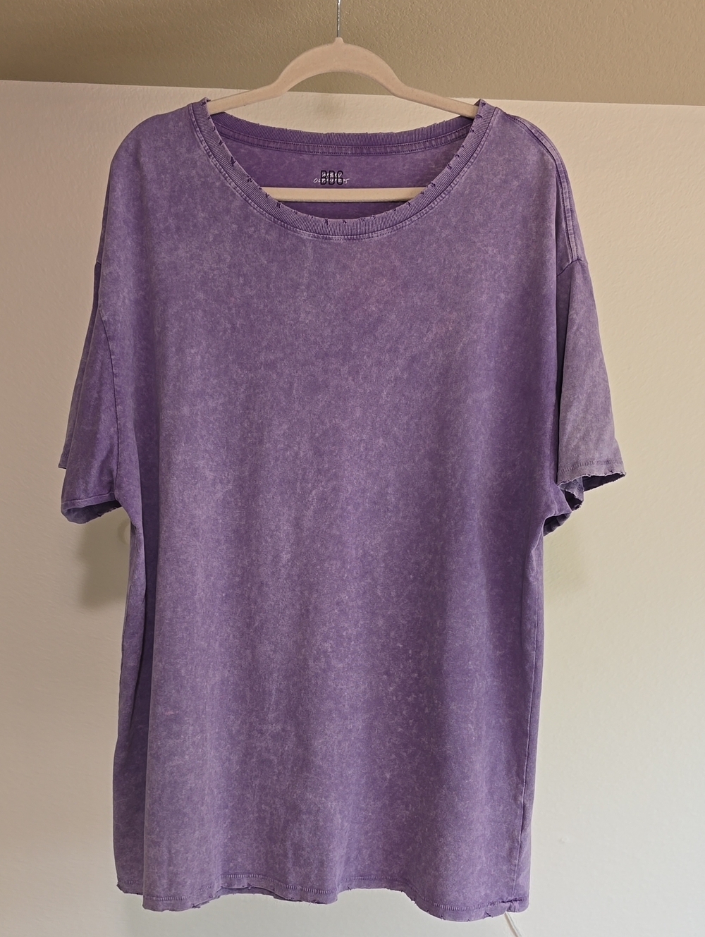 BDG Washed Purple Short Sleeve Crewneck Tee